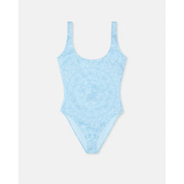 Women Barocco One-Piece Swimsuit - Blue