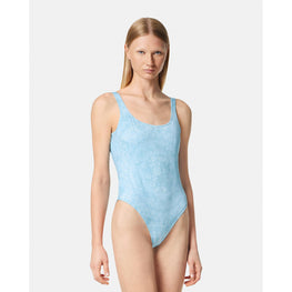 Women Barocco One-Piece Swimsuit - Blue