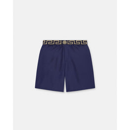 Men Greca Border Boardshorts - Navy