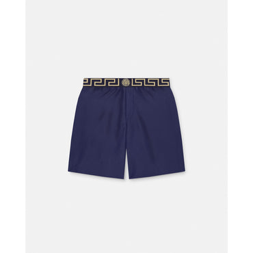 Men Greca Border Boardshorts - Navy