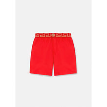 Men Greca Border Boardshorts - Red